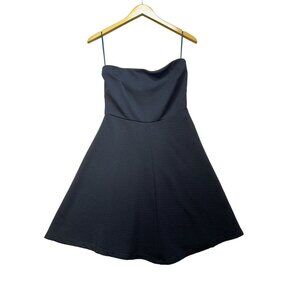 The Limited Women's Mini Dress Sleeveless Stretch Size S Black Solid Side Zip